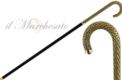 Il Marchesato Luxury Walking stick Encrusted with hundreds Emerald Crystals Discount