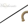 Il Marchesato Luxury Walking stick Encrusted with hundreds Acquamarine Crystals Outlet