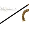 Il Marchesato Luxury Walking stick Encrusted with hundreds Black Rhinestones New