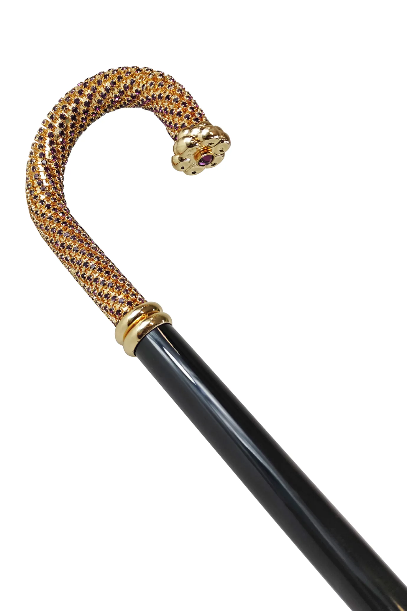 Il Marchesato Luxury Walking stick Encrusted with hundreds Amethyst Crystals New
