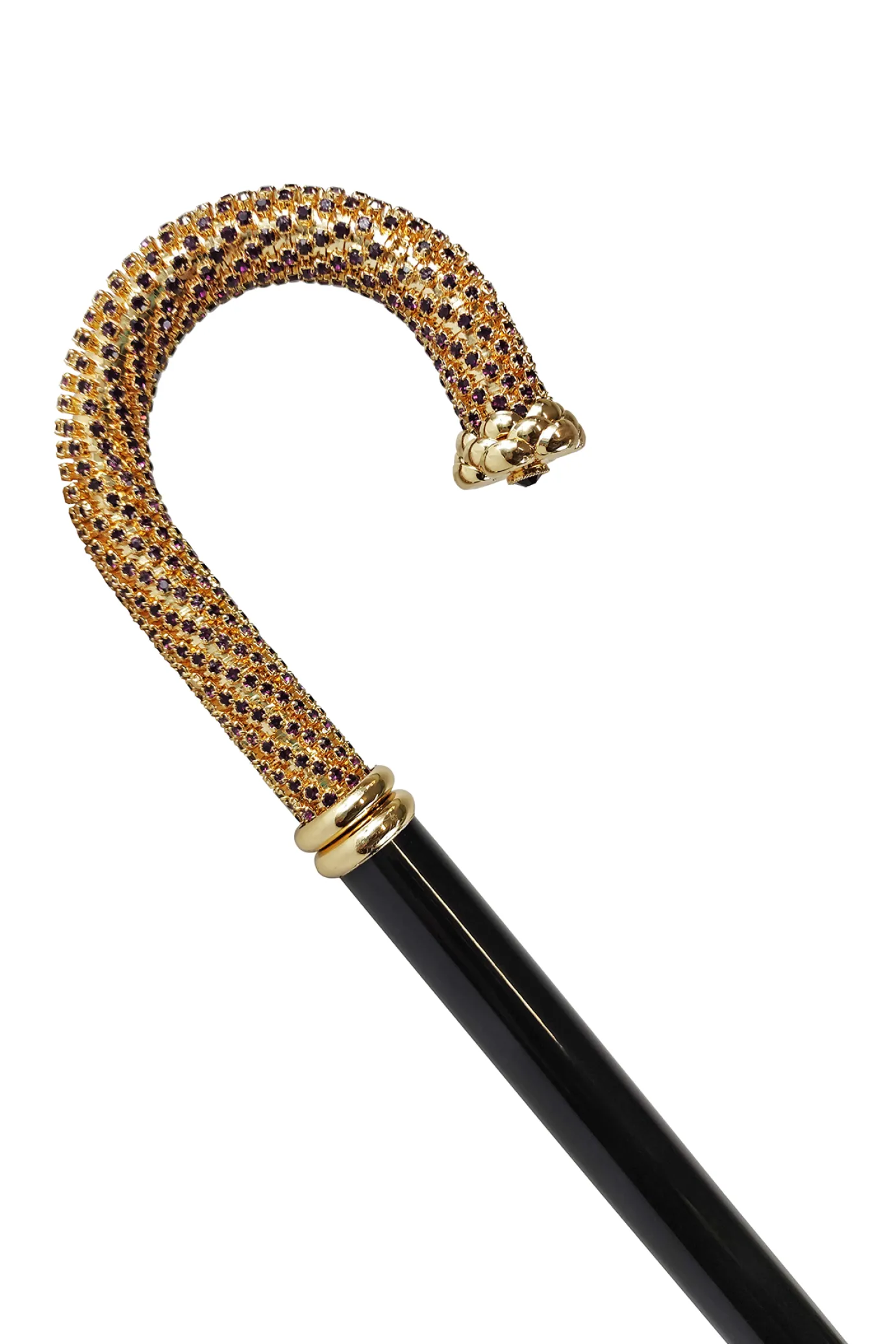 Il Marchesato Luxury Walking stick Encrusted with hundreds Amethyst Crystals New