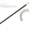 Il Marchesato Luxury Walking stick for Man with thousands of white crystals Clearance