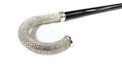 Il Marchesato Luxury Walking stick for Man with thousands of white crystals Clearance