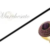 Il Marchesato Luxury Walkingstick - Fuchsia Crystals Knob Outlet