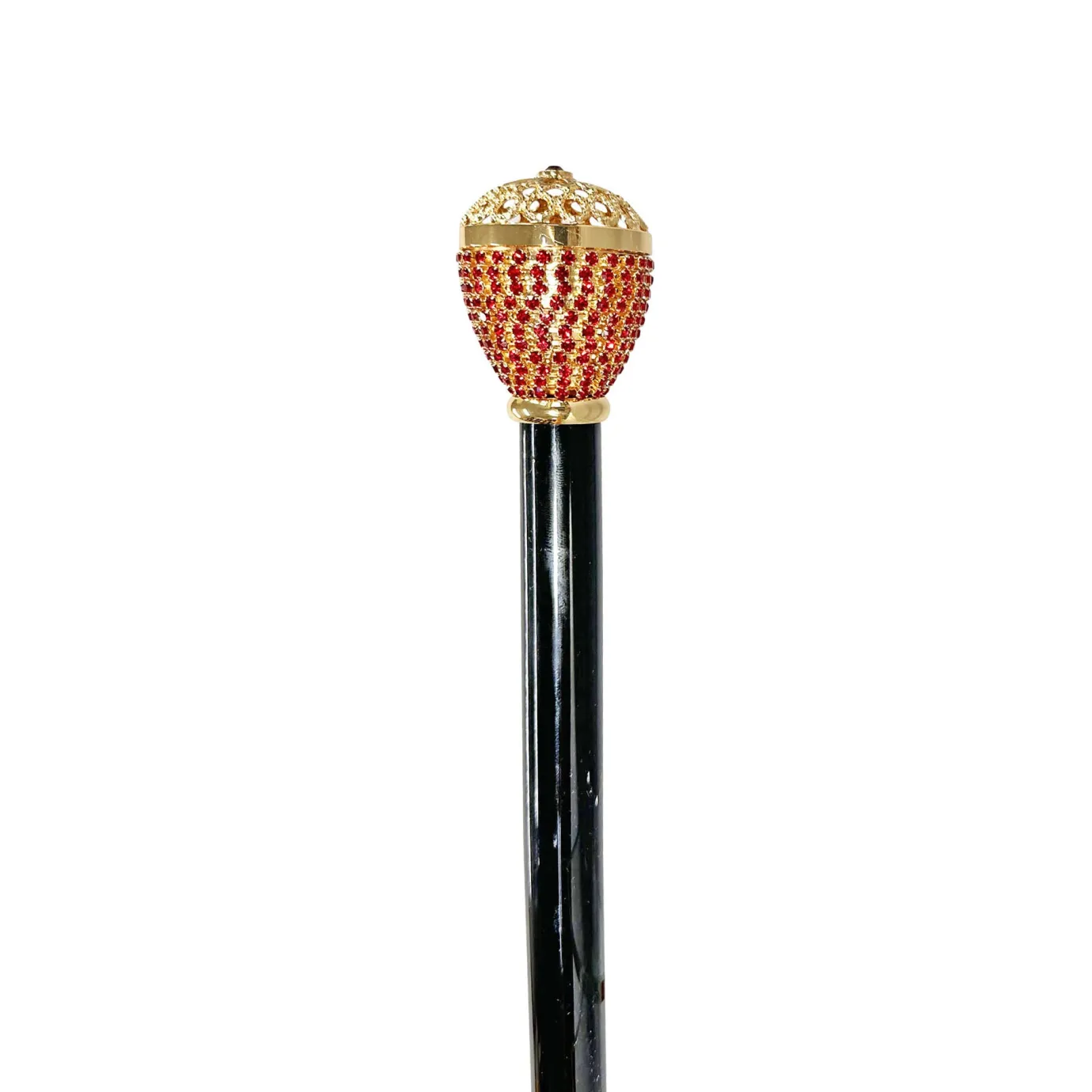 Il Marchesato Luxury Walkingsticks - Red Crystals Encrusted Knob Online