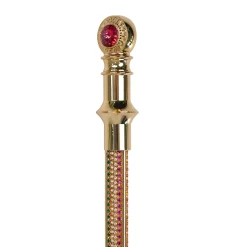 Il Marchesato Majestic cane 24K goldplated with crystals - Limited collection Outlet