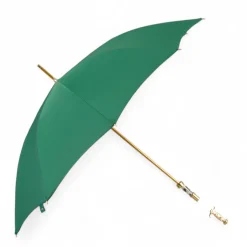 Il Marchesato Majestic Green Umbrella with Ornate Sword Handle in 24K Gold Plating Clearance