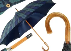 Il Marchesato Marchesato Double Cloth Men's Umbrella - Cotton Fabric Best
