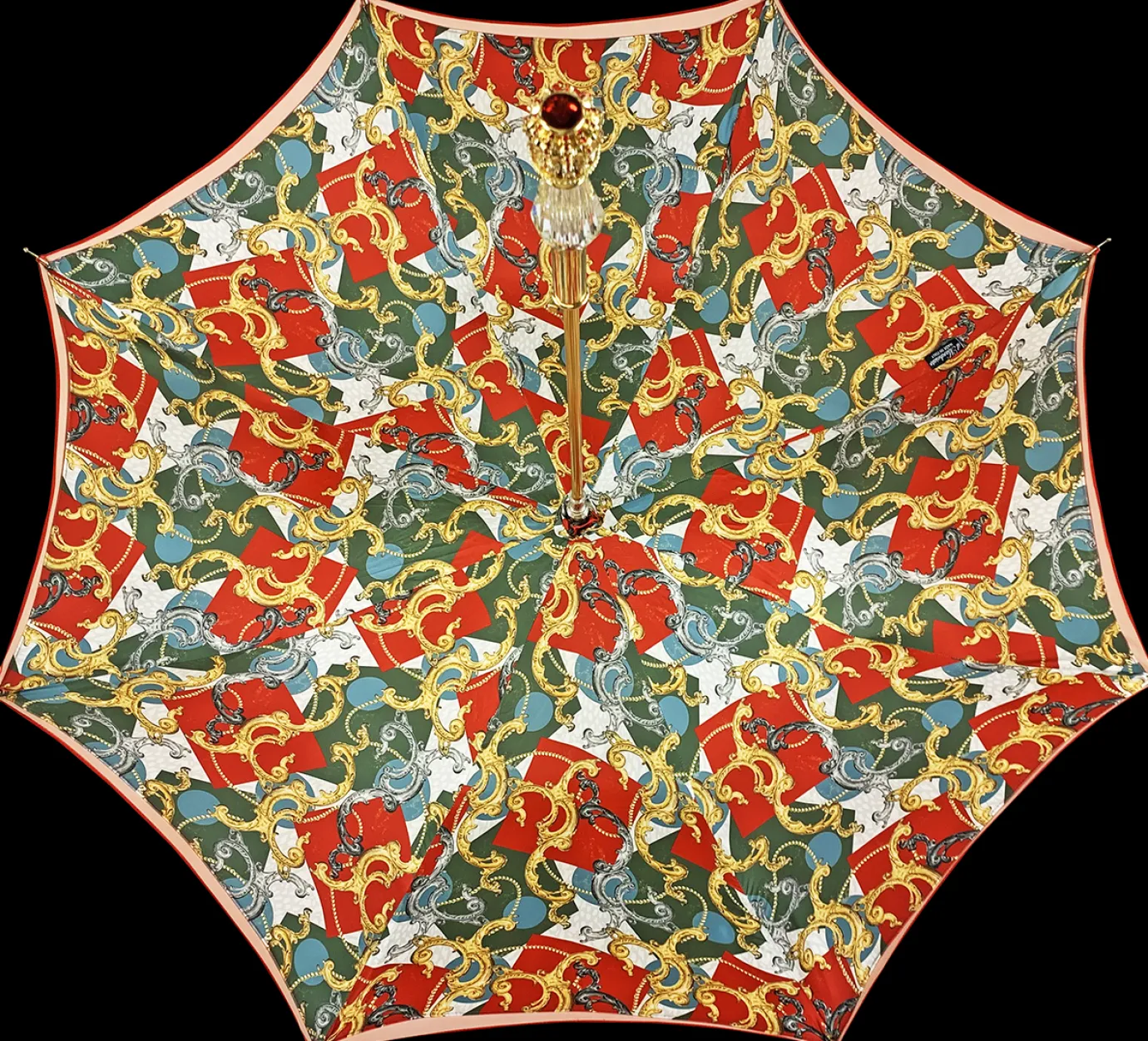 Il Marchesato Marvellous Red umbrella with jewel handle Sale