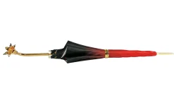 Il Marchesato Marvelous Green and Red Umbrella with Goldplated flower Outlet