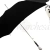 Il Marchesato Men's Black Umbrella - Ram Head Handle Best