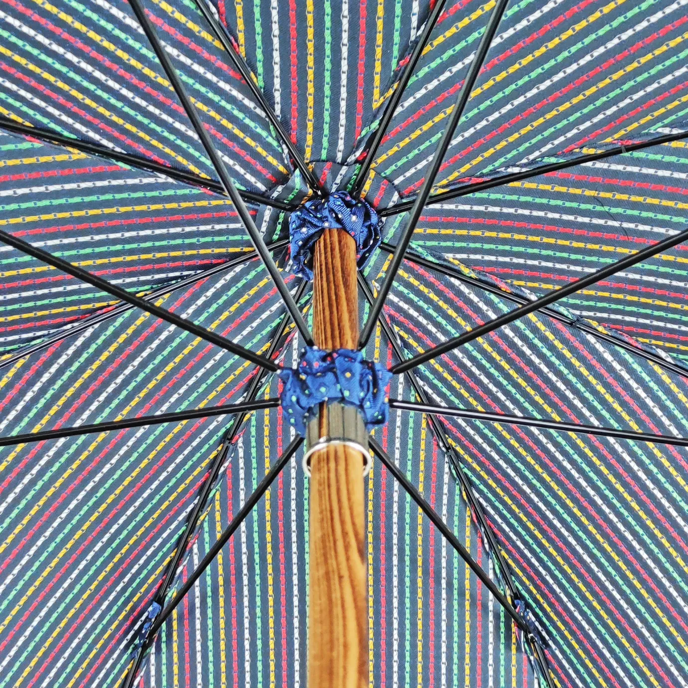 Il Marchesato Multicolor dot umbrella with Malacca handle Best