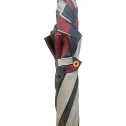 Il Marchesato Multicolour Striped Umbrella - Natural beech Wood-Handle Discount