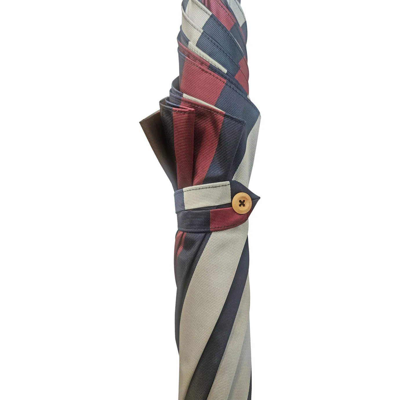 Il Marchesato Multicolour Striped Umbrella - Natural beech Wood-Handle Discount