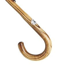 Il Marchesato Multicolour Striped Umbrella - Natural beech Wood-Handle Discount