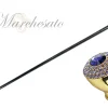 Il Marchesato Mylord walking stick embellished with Tanzanite crystals Best