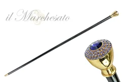Il Marchesato Mylord walking stick embellished with Tanzanite crystals Best
