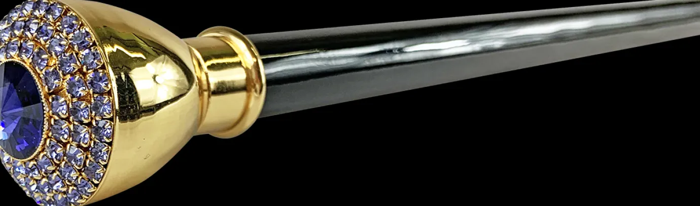 Il Marchesato Mylord walking stick embellished with Tanzanite crystals Best