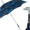 Il Marchesato Mythical Dragon Umbrella – Silver-Plated Handle & Oriental Blue design Fashion