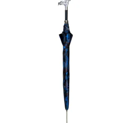 Il Marchesato Mythical Dragon Umbrella – Silver-Plated Handle & Oriental Blue design Fashion