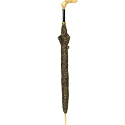 Il Marchesato Noble Hound: Decorated Umbrella with Gold-Plated Greyhound Handle New