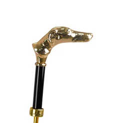 Il Marchesato Noble Hound: Decorated Umbrella with Gold-Plated Greyhound Handle New