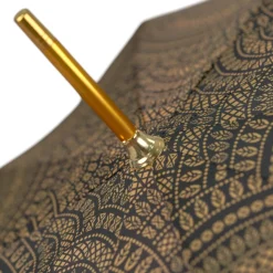 Il Marchesato Noble Hound: Decorated Umbrella with Gold-Plated Greyhound Handle New