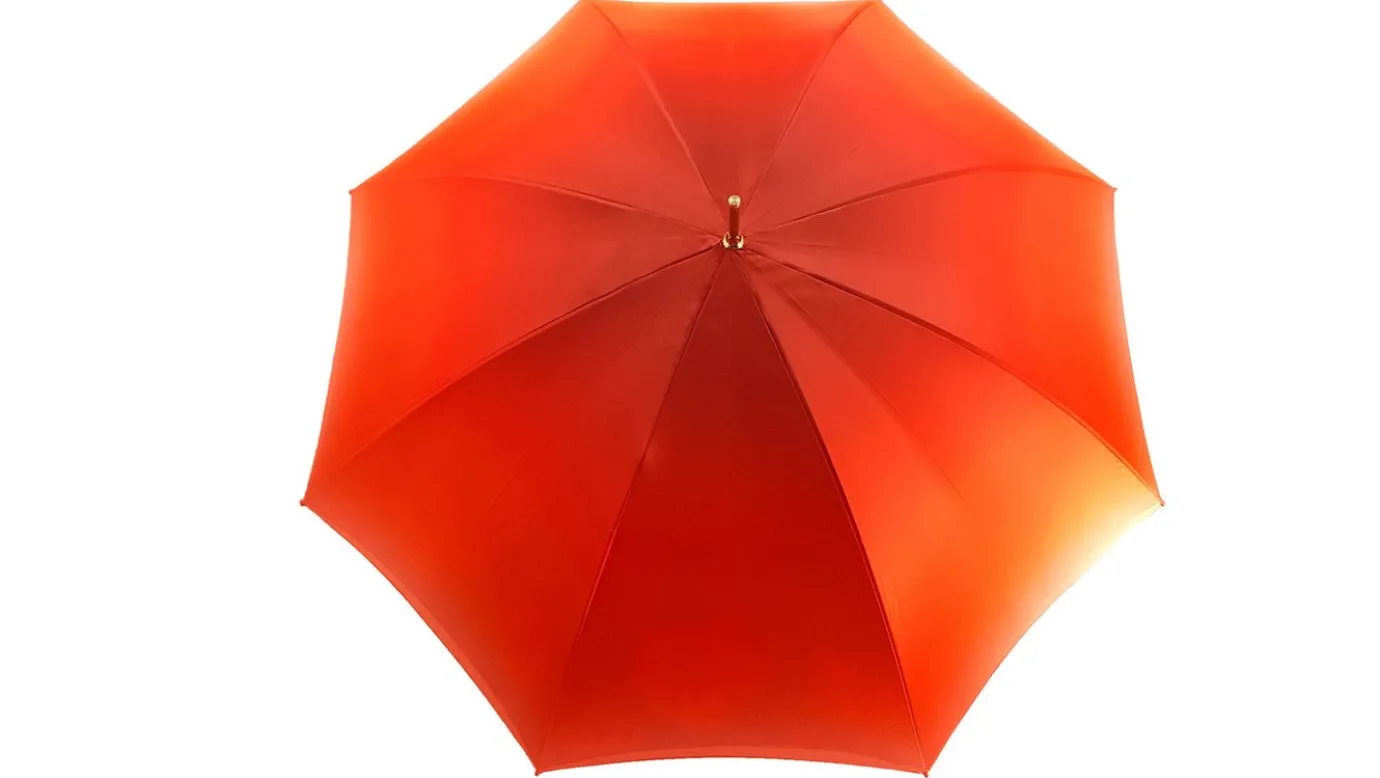 Il Marchesato Orange Floral Umbrella, Double Canopy Luxury Ladies Outlet