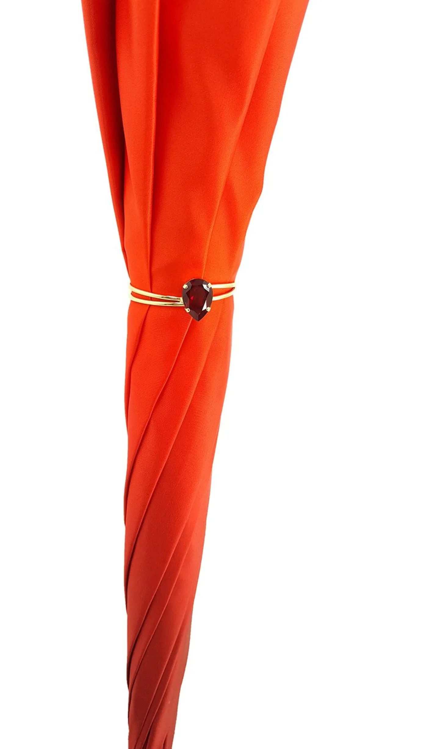 Il Marchesato Orange Floral Umbrella, Double Canopy Luxury Ladies Outlet