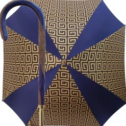 Il Marchesato Original Handcrafted Umbrella With Golden Greek Design Hot