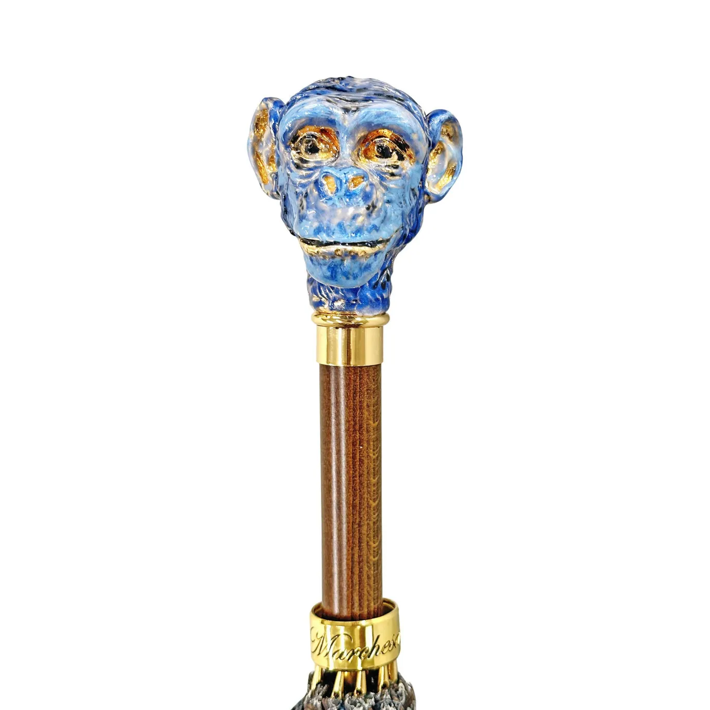 Il Marchesato Original Monkey enameled handle - Handmade umbrella Clearance