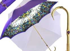 Il Marchesato Original purple umbrella with multicolor Butterfly Hot