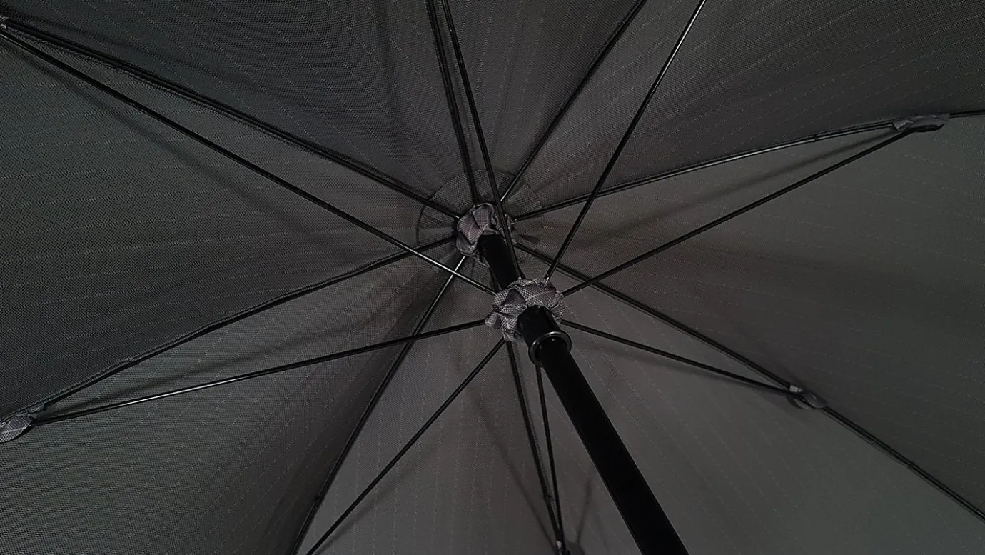 Il Marchesato Oversized Men's Umbrella Black Extra Strong Fabric New