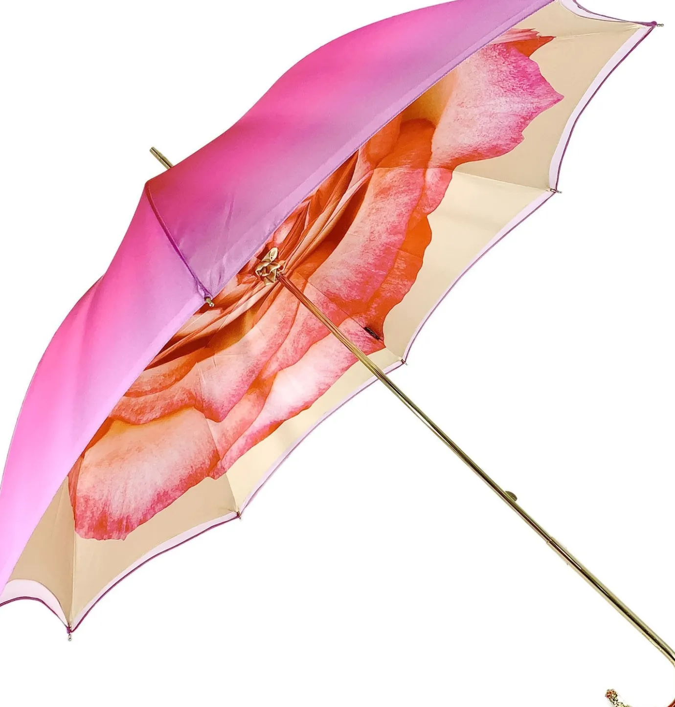 Il Marchesato Pink Umbrella With Rose Design Best