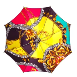 Il Marchesato Plum Majesty: Exclusive Umbrella in Plum Color with Ornamental Design Sale