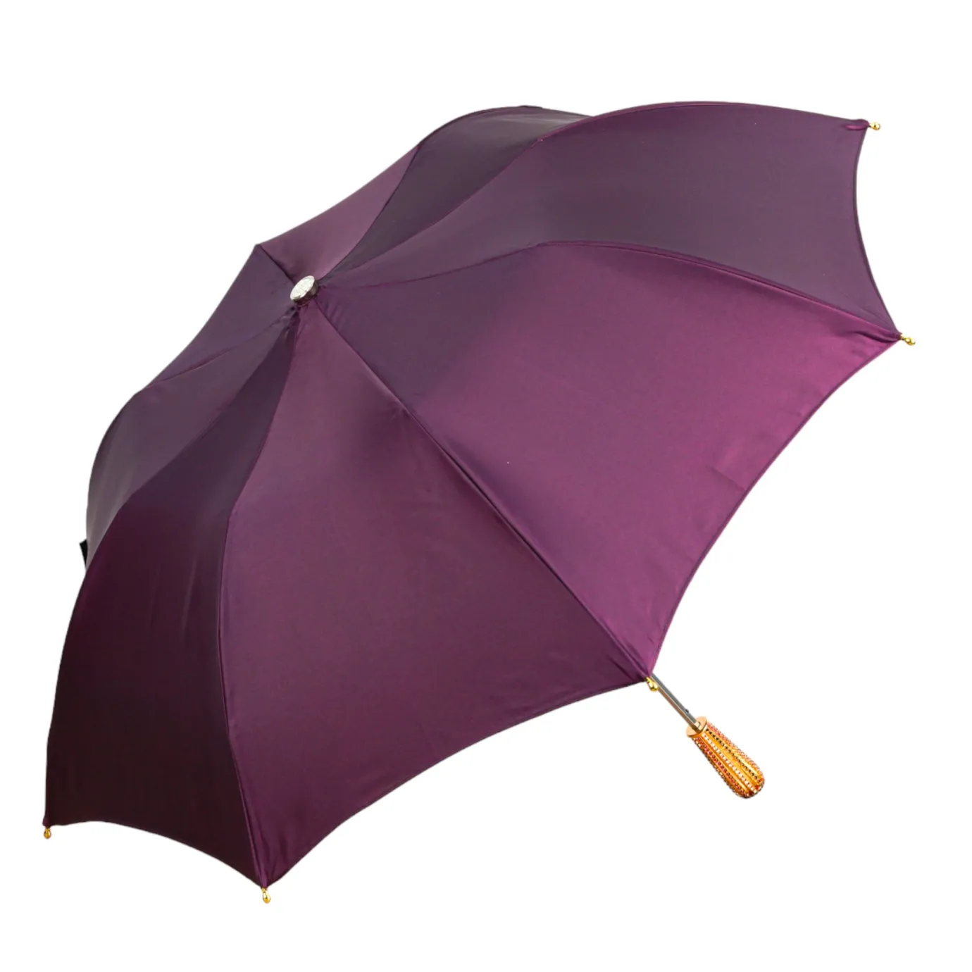 Il Marchesato Plum Majesty: Exclusive Umbrella in Plum Color with Ornamental Design Sale
