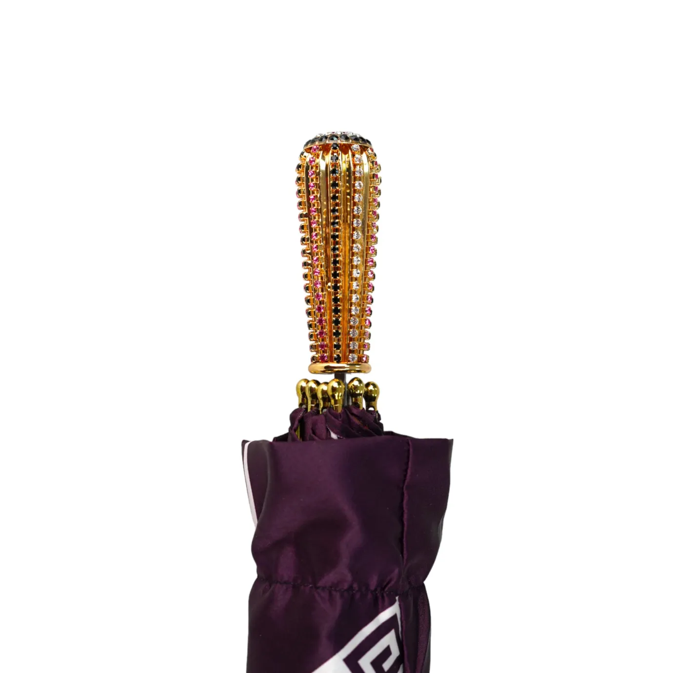 Il Marchesato Plum Majesty: Exclusive Umbrella in Plum Color with Ornamental Design Sale