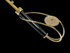 Il Marchesato Precious Khaki Umbrella with Crystal Medallion Best