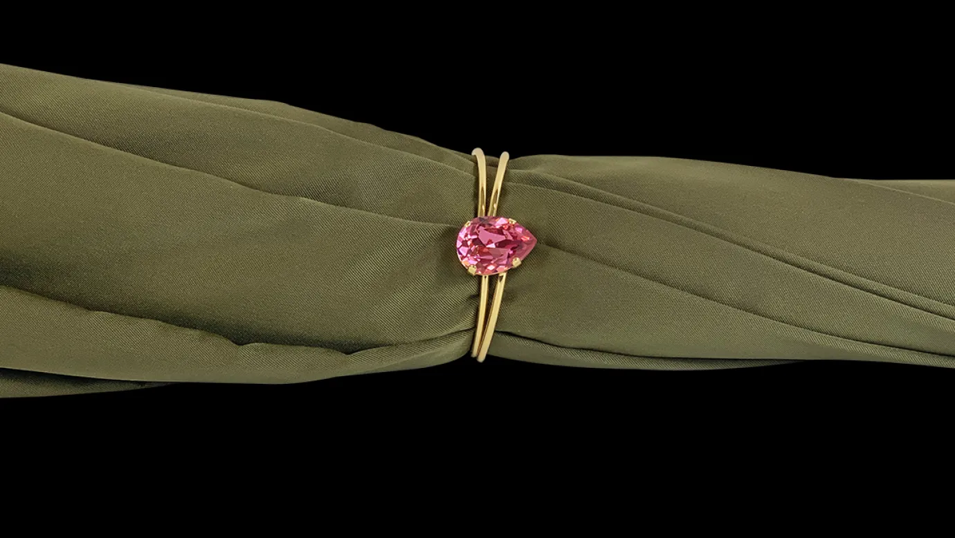 Il Marchesato Precious Khaki Umbrella with Crystal Medallion Best