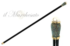 Il Marchesato Precious knob with Rhinestones and Pearl Online