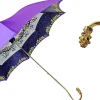Il Marchesato Precious purple umbrella with yellow crystals Fashion
