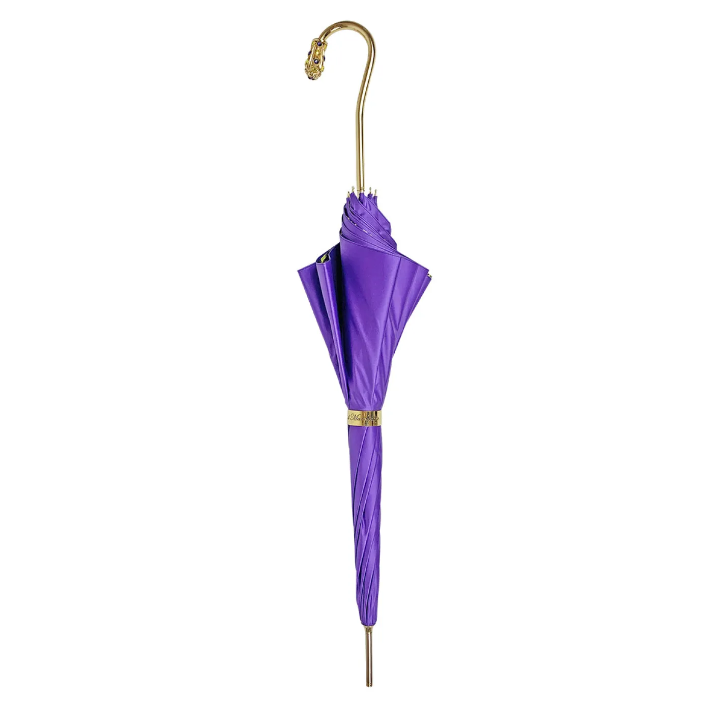 Il Marchesato Precious purple umbrella with yellow crystals Fashion