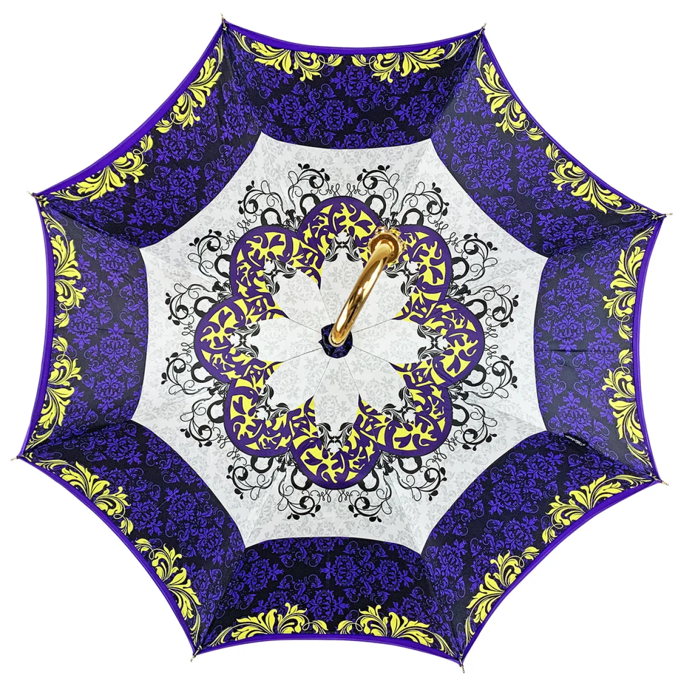 Il Marchesato Precious purple umbrella with yellow crystals Fashion