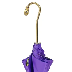 Il Marchesato Precious purple umbrella with yellow crystals Fashion