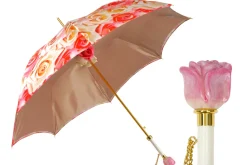 Il Marchesato Premium Craft Umbrella with Beautiful Hand-Painted Rose Detail New