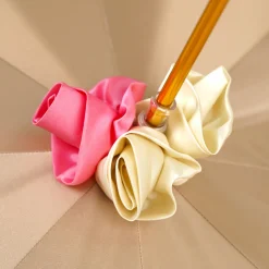 Il Marchesato Premium Craft Umbrella with Beautiful Hand-Painted Rose Detail New