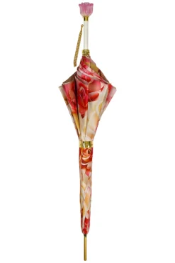 Il Marchesato Premium Craft Umbrella with Beautiful Hand-Painted Rose Detail New