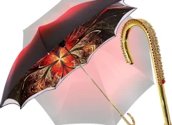 Il Marchesato Red Double Canopy Luxury Ladies Umbrella Hot