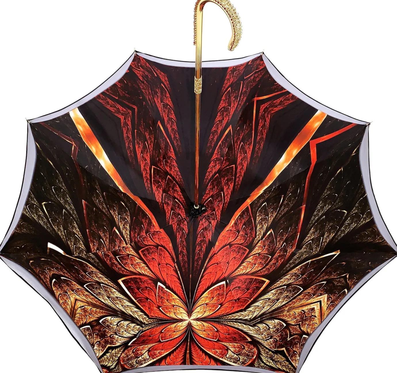 Il Marchesato Red Double Canopy Luxury Ladies Umbrella Hot