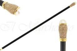 Il Marchesato Refined Walking Cane with crystals and pearl Fashion